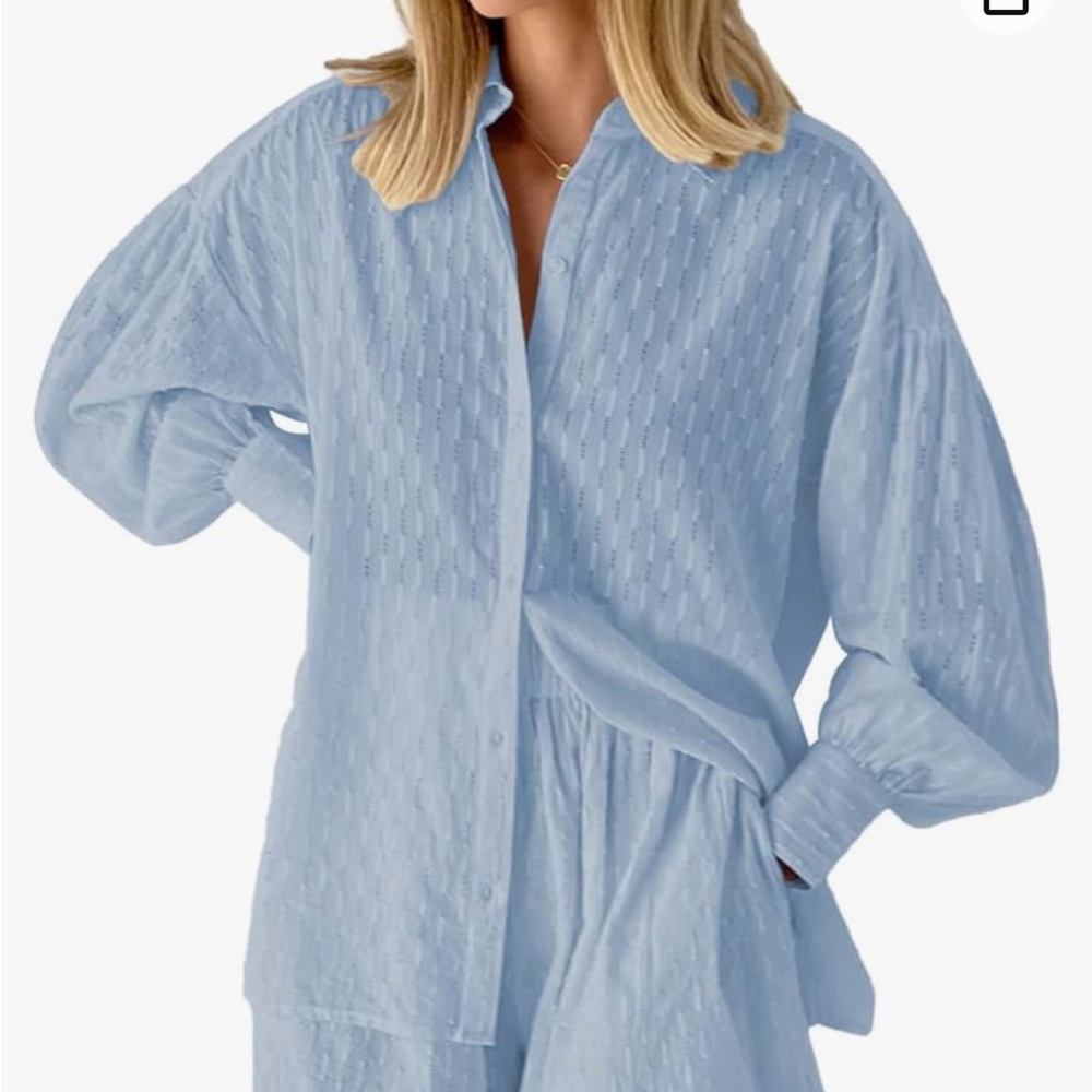 Light Blue Women's Swim Coverup
